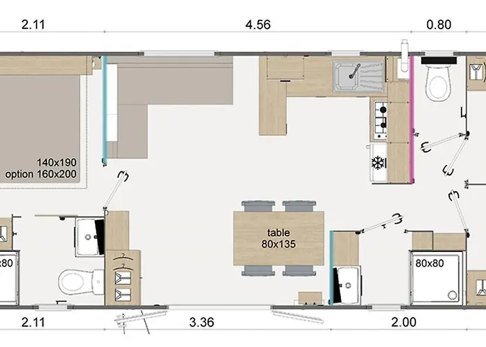 Mobil-home Premium Mayotte - 3 Ch - 2 Sdb Appartement Biscarrosse